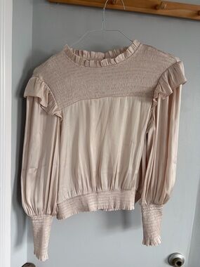 Satin Long Sleeve Blouse